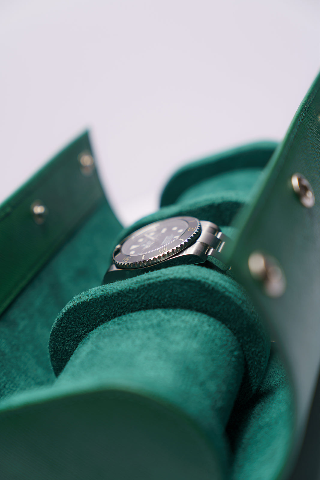Forest Green Grail Flex Watch Roll