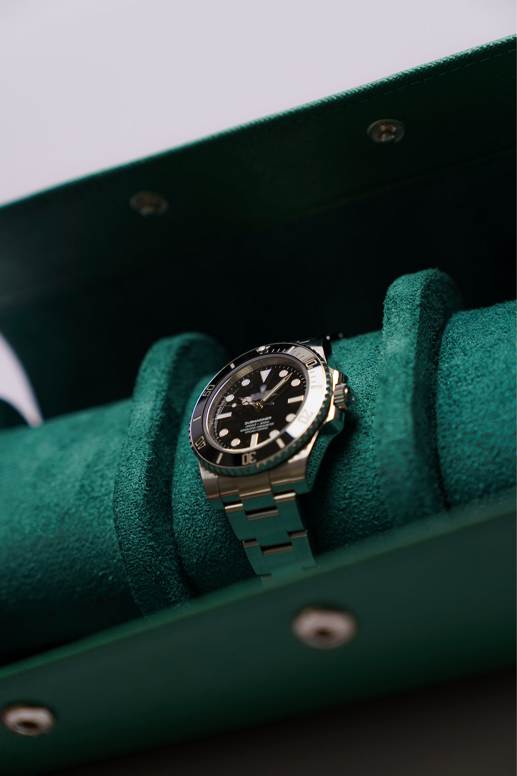 Forest Green Grail Flex Watch Roll